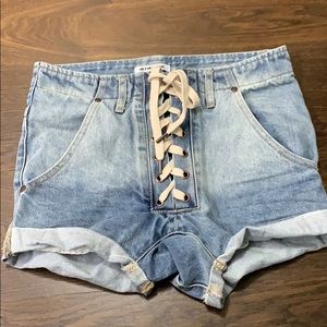 Women denim shorts
